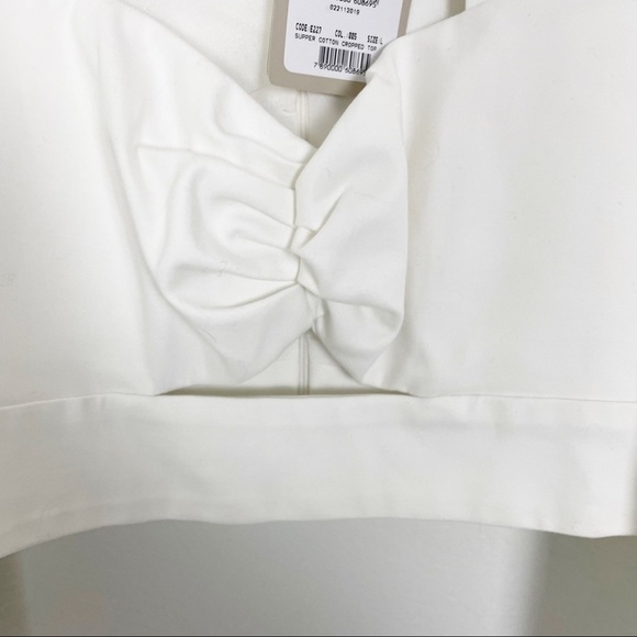 Iorane Supper Cotton Cropped Top in Off White Large Cut Out Revolve Casual - Picture 3 of 11